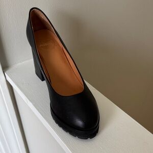 Andre Assous Black Leather Heels